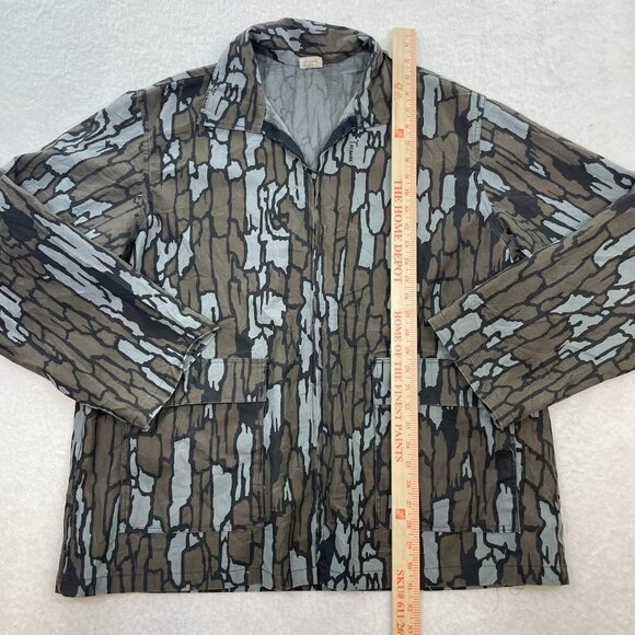 Vintage Trebark Camouflage Shirt Jacket Brown Gray Tree Camo Made In USA Size XL - Picture 6 of 6